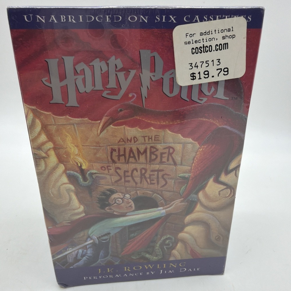 Harry Potter Chamber of Secrets - Jim Dale Unabridged Audio Cassette Set SEALED